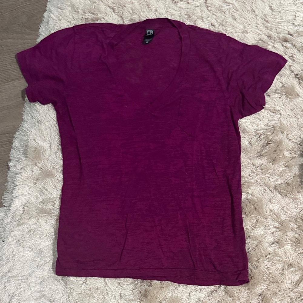 Alternative Women's V-Neck Tee - Plum